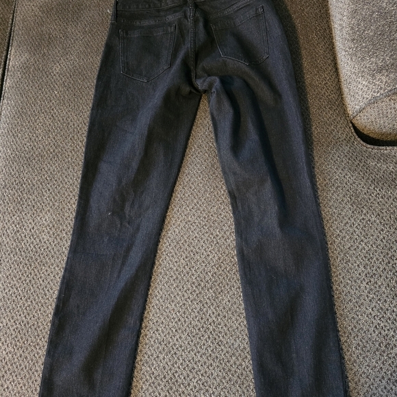 Arizona Jeans Womens Size 2 Black Mid Rise Straight 28×28 Dark Wash Denin NEW - Picture 10 of 10